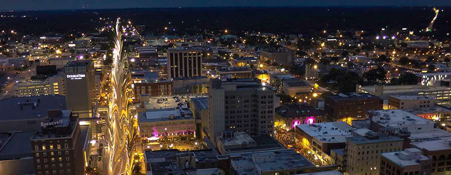 Downtown Night Cedar Rapids